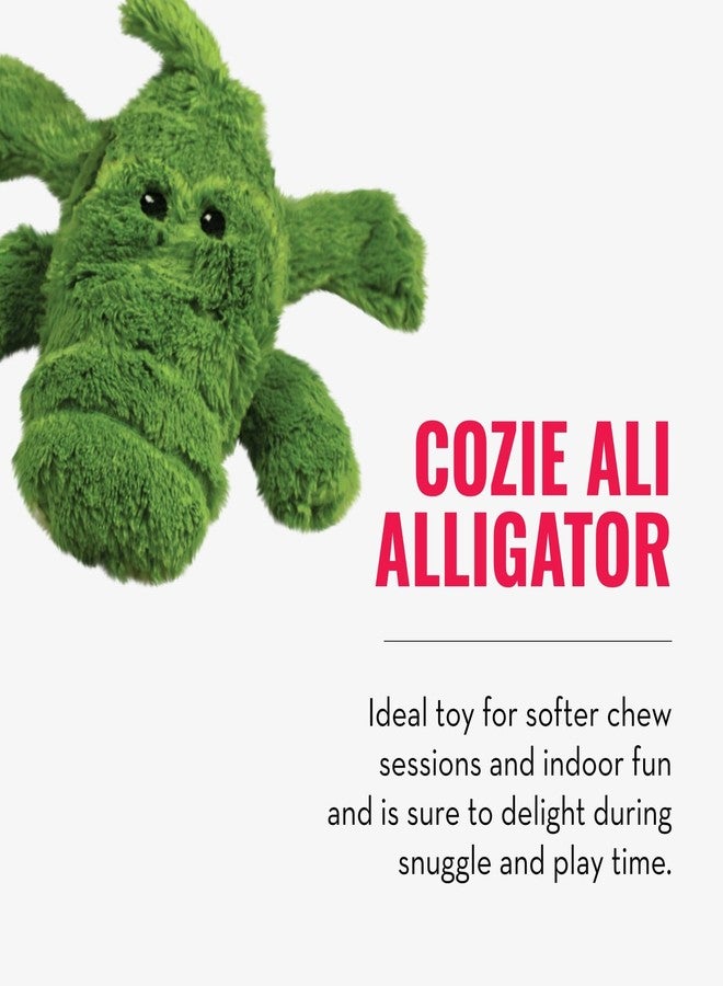 كونج مجموعة ألعاب كونغ كوزي علي التمساح وكرات سكوير إير (3 قطع) - ألعاب جلب ومضغ ممتعة للكلاب - لعبة تمساح ناعمة للعب في الأماكن المغلقة - كرات ألعاب متينة للكلاب للعب في الهواء الطلق - مناسبة للكلاب الصغيرة - Image 3